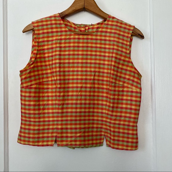 VINTAGE button back crop top - Picture 7 of 10